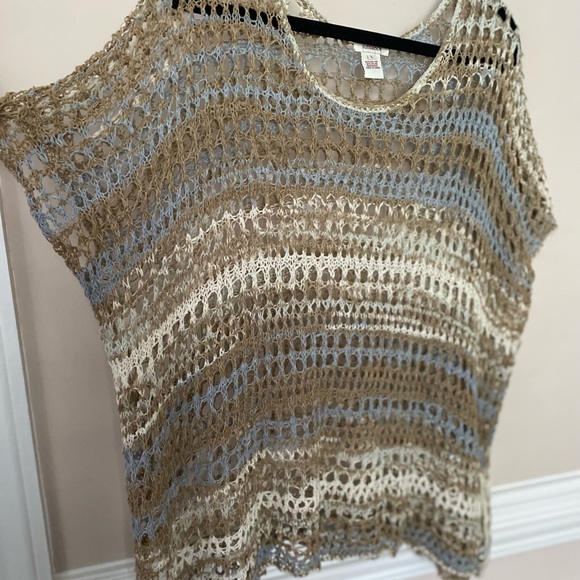 Sundance crochet tunic blouse size L - Picture 3 of 3